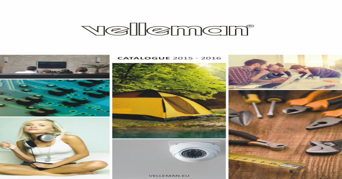 Catalogue Velleman 2014-15 - France - [PDF Document]