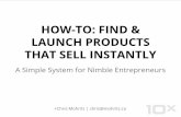 HOW-TO: Find & Launch Products That Sell Instantly