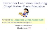 Gemba Kaizen for Lean manufacturing  | Chap1:Kaizen Basic Education | lean tools