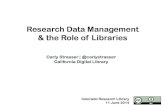Libraries & Research Data Management for CO Alliance of Resrch Libraries