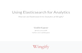 Using Elasticsearch for Analytics