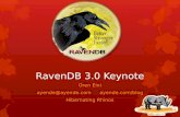 RavenDB 3.0 Keynote