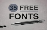 35 Free Fonts