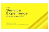 Sketchnote Guide to the Service Experience Conference [October 3-4, 2013 in SF, CA]