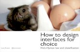 How to design interfaces for choice