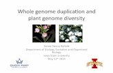 Whole genome duplication and diversification of plant genomes