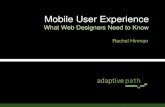 Mobile User Experience: What Web Designers Need to Know