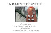Augmented twitter - open, mobile social augmented reality via ARwave