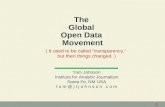 The Global Open Data Movement