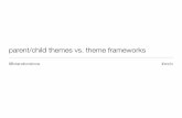 Parent/Child Themes vs. Theme Frameworks
