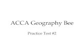 ACCA Geography Bee Practice Test 2