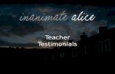 Inanimate Alice: Teacher Testimonials