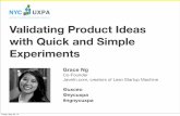Validating Product Ideas with Quick and Simple Experiments