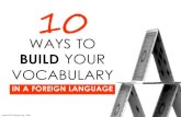10 Ways to Build Your Vocabulary in a Foreign Language