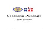 DepEd Grade 7 English Learning Package