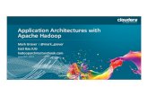 Application architectures with Hadoop and Sessionization in MR