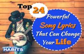 Top 24 Powerful Song Lyrics That Can Change Your Life