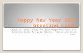 Happy new year 2014 greeting cards