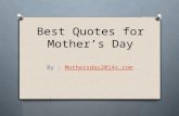 Best quotes for mother’s day