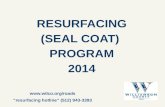 Williamson County, Tx Seal Coat Program 2014