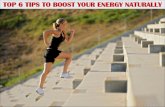 Top 6 tips to boost your energy naturally