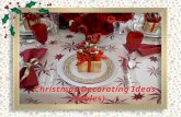 Christmas decorating ideas (tables)