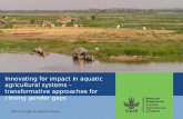 Innovating for impact in aquatic agricultural systems - transformative approaches for closing gender gaps