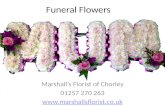 Funeral flowers arrangements - Marshalls Florist - Chorley-UK