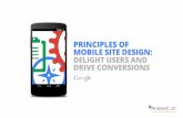 PRINCIPLES OF MOBILE SITE DESIGN - by Google