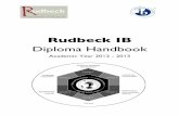 Rudbeck IB Diploma Handbook - 2012 - 2013