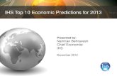 IHS Top 10 Economic Predictions for 2013