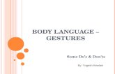Body language and gestures