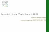 Mountain Social Media Summit Overview