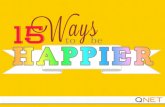 15 Ways To Be Happier
