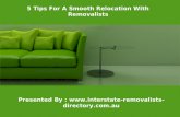5 Tips For A Smooth Relocation With Removalists