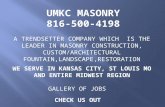 UMKC MASONRY KANSAS CITY 816-500-4198