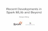 Recent Developments in Spark MLlib and Beyond