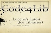 Lucene's Latest (for Libraries)