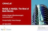 OUG Scotland 2014 - NoSQL and MySQL - The best of both worlds