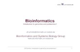 Genomics and proteomics I