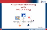 Cisco VoIP Recording with ASC’s EVOip_ppt