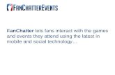 FanChatter Events Presentation 013109