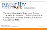 Developments in Computer, Internet and E-Commerce Law (2011-2012)