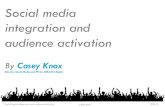 Social Media Integration and Audience Activiation