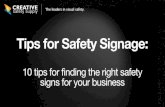 10 Tips For Safety Signage Part 1