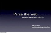 Parse The Web Using Python+Beautiful Soup