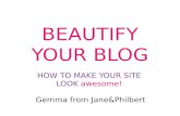 Beautify Your Blog with Gemma Regalado of Jane&Philbert