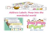 Address Labels: Let's Enter the World