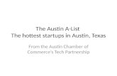 The Greater Austin Chamber of Commerce's A List of Startups