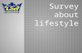 Survey about lifestyle